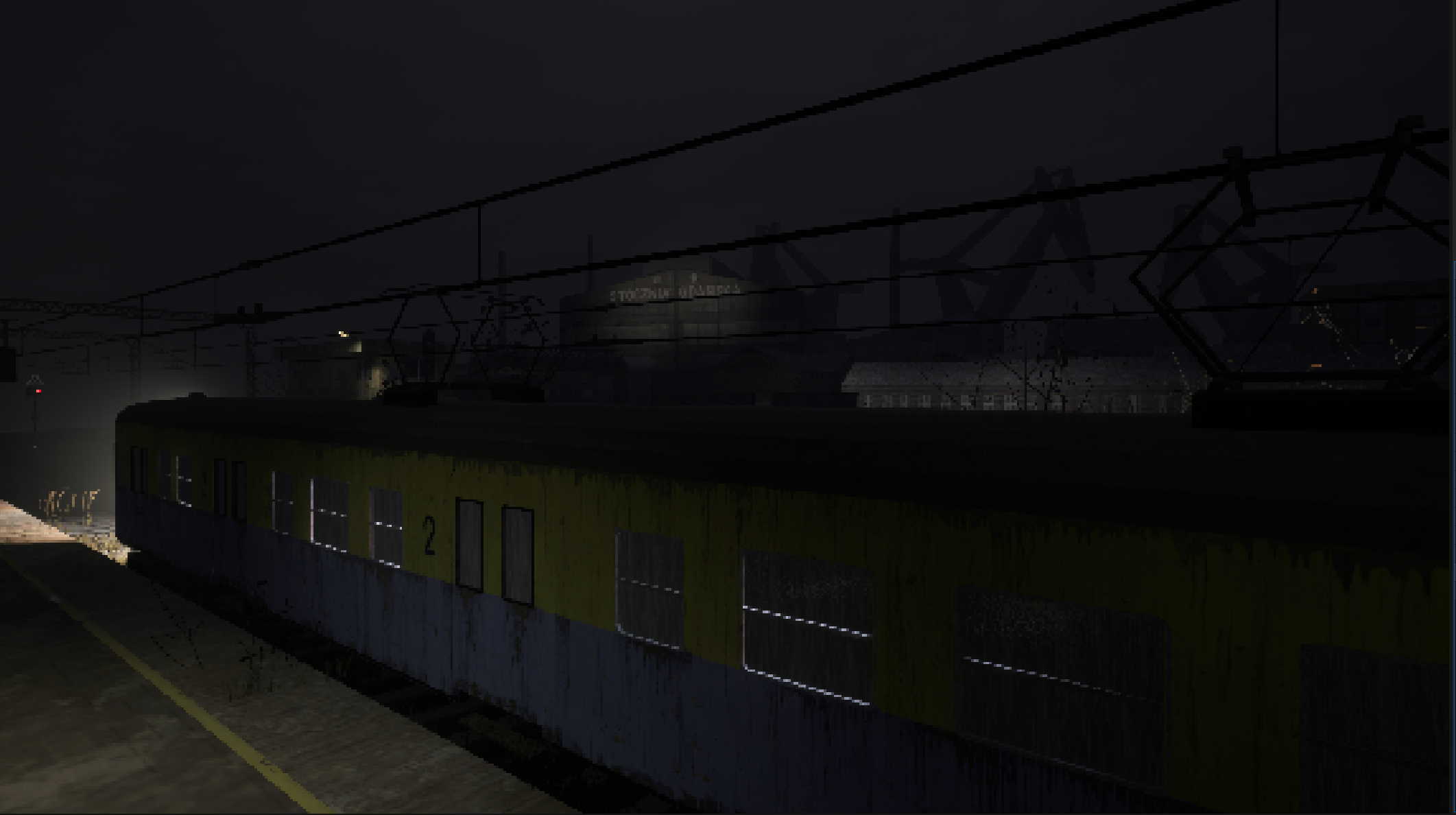 SKM train at Stocznia Gdanska platform